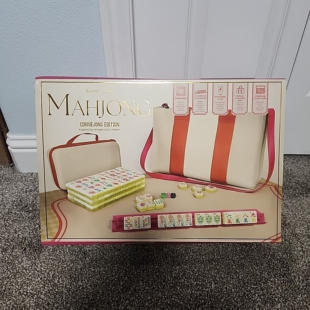 Maison Lude Deluxe Acrylic Mahjong Starter Set (Cirquejong Edition) NEW SEALED