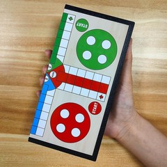Magnetic Ludo Travel Board Game Set, Folding Design and Light-Weight, Gift for K