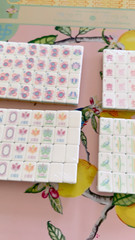 NEW! Vibrant Layered Mahjong Tiles – Full American Set 160Tiles -Yellow Lion