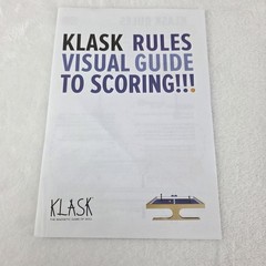 KLASK Magnetic Game Of Skill 2016 Board Game Complete Tested Kids and Adults
