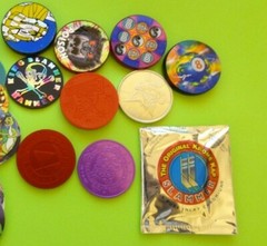 Pogs * 100 Miscellaneous Variety * 10 Miscellaneous Slammers plastic and metal