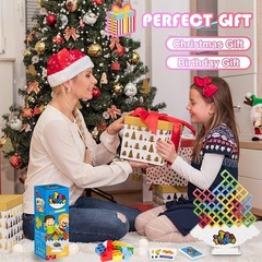 HOMELAM 48 PCS Tetra Tower Stacking Game – Educational Balance Toy for Kids