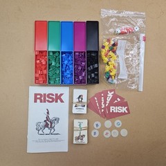 1990 Risk & Castle Risk Parker Brothers – Incomplete Set for Parts/Repair