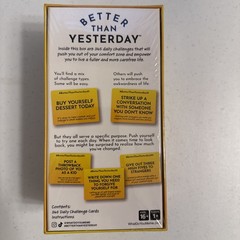 Better Than Yesterday 365 Daily Challenges Life Fullfilling Cards Game SEALED