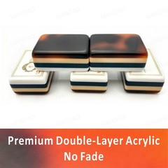Tortoiseshell 4Layer Mahjong Tiles – American Set 160 Tiles – Beautiful!