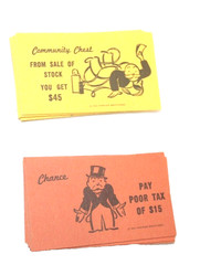 Monopoly Chance Community Chest Card Classic Edition Replacement Part