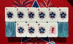 2026 Blue🇺🇸 American Mahjong Game Set, 160 Mah Jong Tiles+ Free storage bag