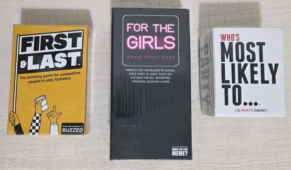 First & Last For The Girls Memes Who’s Most Likely To Card Drinking Game Night