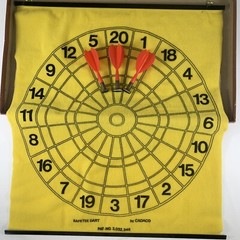Saftee Dart Game 1972 Vintage Cadaco Safety Children Safe USA in Box