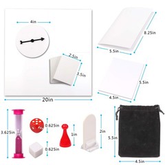 Blank Create Your Own Board Game Kit DIY 143 Piece Set – Perfect for School P…
