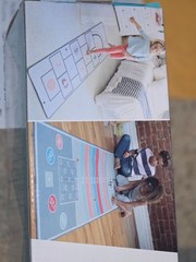 2 in 1 hopscotch and marble rug