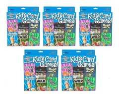 5 Pack Regal Games Card Games for Kids – Go Fish, Crazy 8’s, Old Maid, Slap Jack