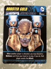 2015 DC Comics Crisis 2 Deck Game Booster Gold Oversize Crisis Super Hero Card!