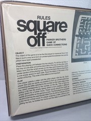 Vintage Parker Brother Square Off Board Game 1972 Complete In Box Excellent Cond
