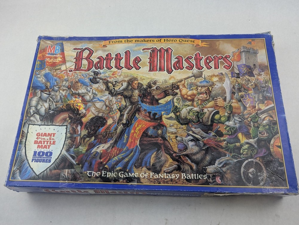 Vintage 1992 MB Fantasy Board Game Battle Masters Box