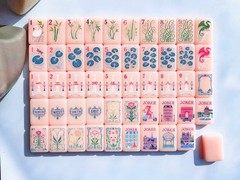 PARIS PINK Acrylic American Mahjong Tiles Set 160 Pcs US Seller Fast Ship NEW
