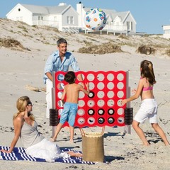Jumbo 4-to-Score 4 in A Row Giant Game Set Outdoor Indoor Adults Kids Family Fun