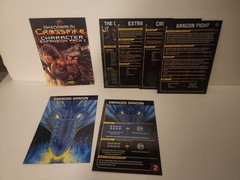 Shadowrun Crossfire Cooperative Deck-Building Fully Sleeved Complete Preowned