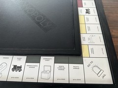 Monopoly | Pottery Barn Luxury Edition | Low-Profile Wooden Black Version