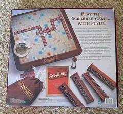 Scrabble Deluxe Turntable Edition Board Game 2001 Parker Bros COMPLETE