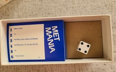 1985 Target Met Mania Die Hard Met Edition Trivia Game