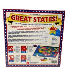 GREAT STATES! Board Game, 2010 International Playthings, New Sealed