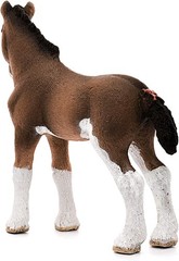 Farm Animal Horse Figurine Clydesdale Foal Toy Kids Toddlers Schleich World Toys