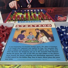 Vintage Stratego Board Game 1977 by Milton Bradley 100% Complete Strategy War