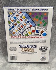 Sequence States & Capitals Board Game Jax Educational Geography Sealed Cards