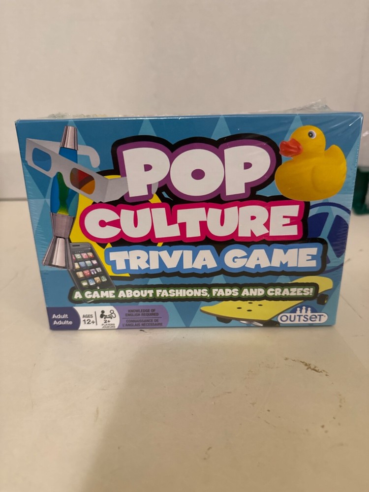 Pop Culture Trivia Game Fashion Fads & Crazes new sealed Ages 12 Up 2+ Players