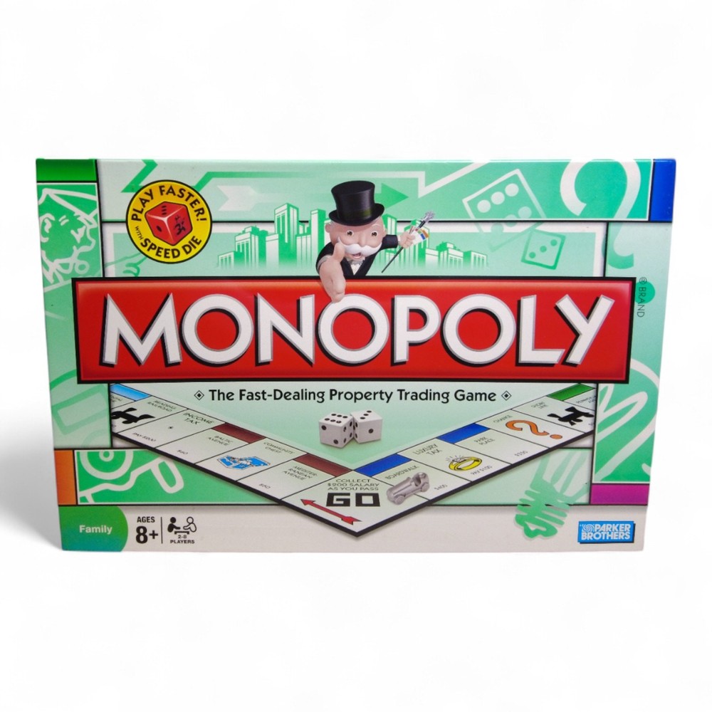 Monopoly The Fast Dealing Property Trading Game Parker Brothers Family Ages 8+