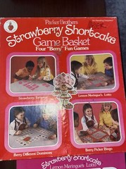 Strawberry Shortcake Game Basket Four Berry Fun Games By Parker Brothers