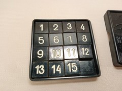Rare vintage Soviet carbolite puzzle game 15 cubes 1970s