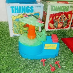 3 Games Lot Milton Bradley T.H.I.N.G.S. Eggzilla + Sir Ring-A-Lot + Grabbit 1986