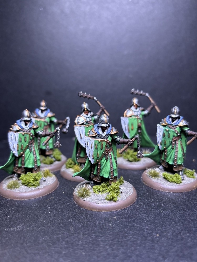 28mm /32mm Emerald Soldiers miniatures Lot — Painted And Based —pathfinder D&D
