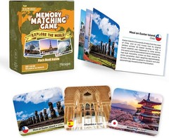 Explore the World Memory Matching Game – 100 Cards 50 Pairs with Famous Landm…