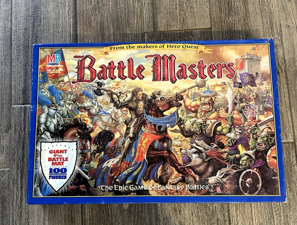 VTG 1992-BATTLE MASTERS-Board Game-Unpainted-Complete-READ