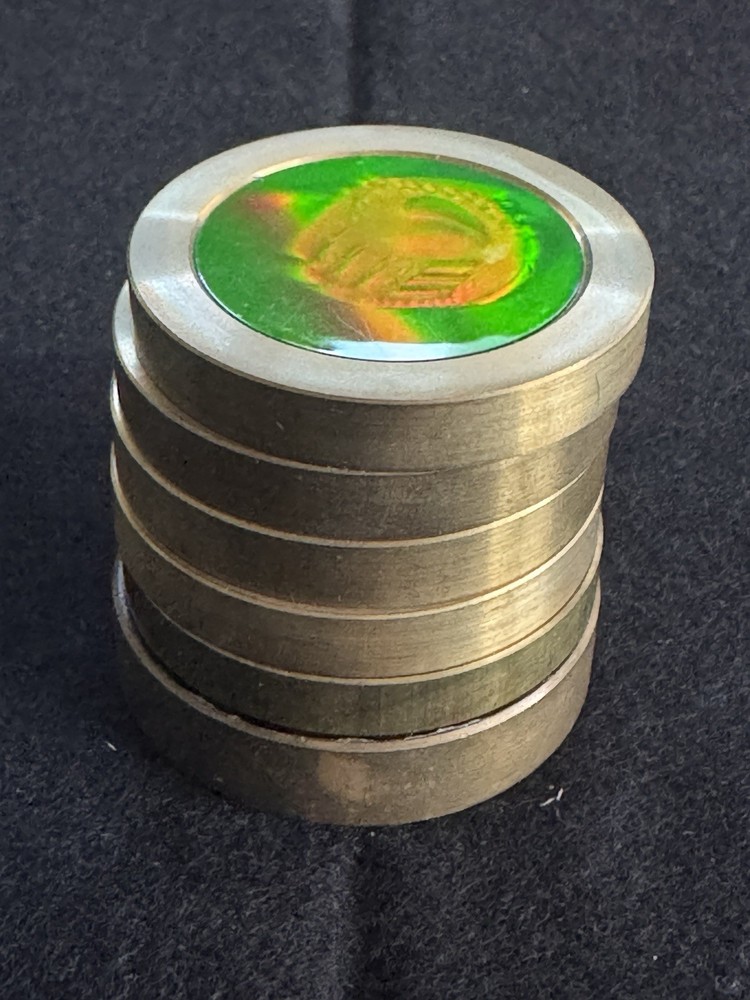6 Hologram Brass Slammers With Images, 1990’s Games