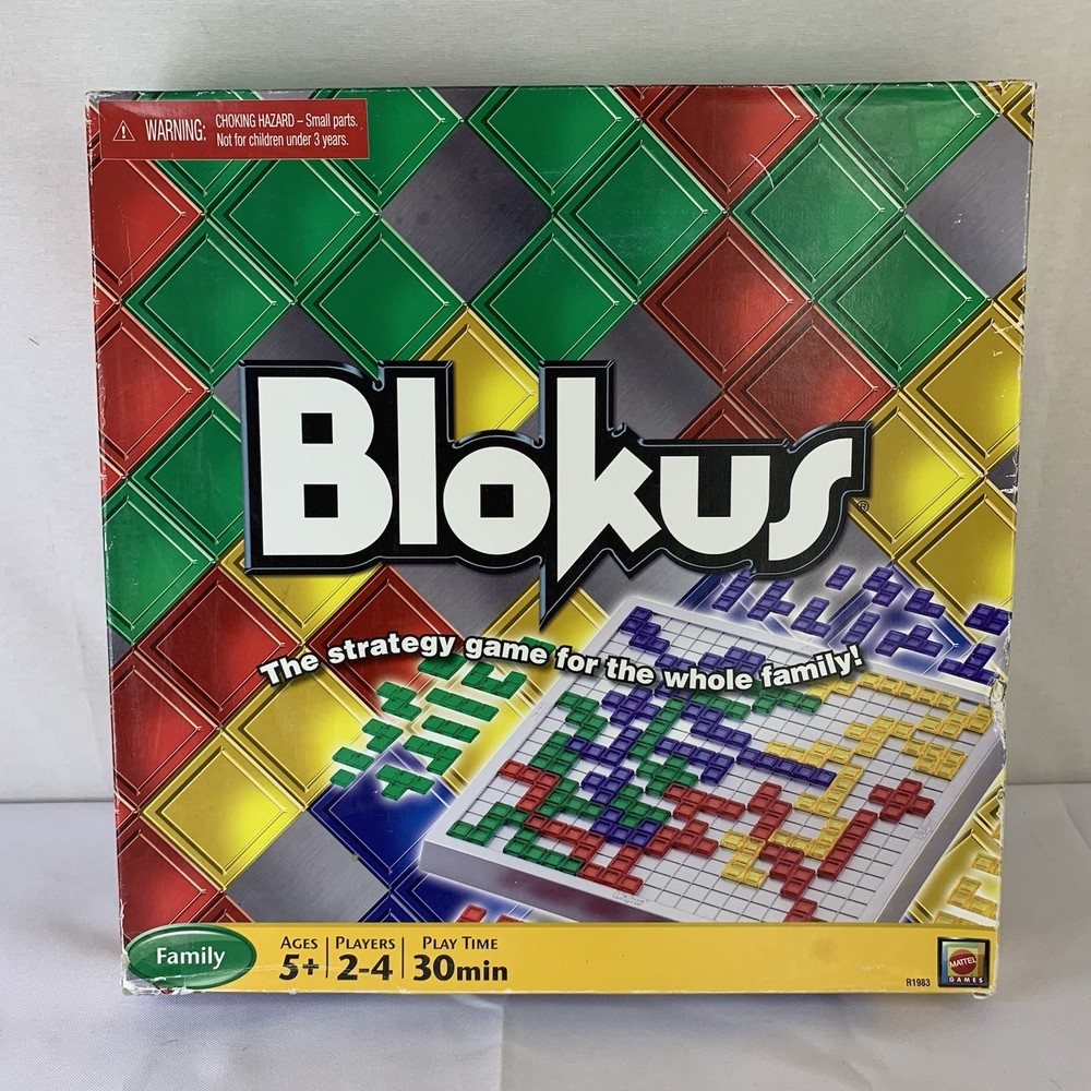 Blokus The Strategy Board Game Night For The Whole Family Mattel Games Complete