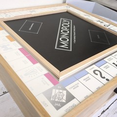 Monopoly Deluxe Edition with Luxury Wood Cabinet Maple Wood Gαme Company O/Box