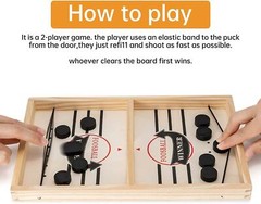 Big Size Desktop Winner PK Board Game Fast Sling Puck Game Family Toy Child Gift