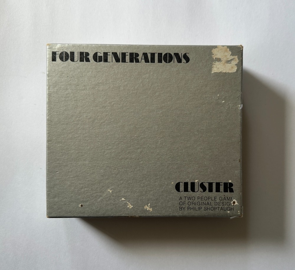 Four Generations CLUSTER A Two People Game By Philip Shoptaugh 1973 in Box