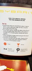 Sybarit Trivia Board Game Food And Drink After Dinner Party Game – Rare