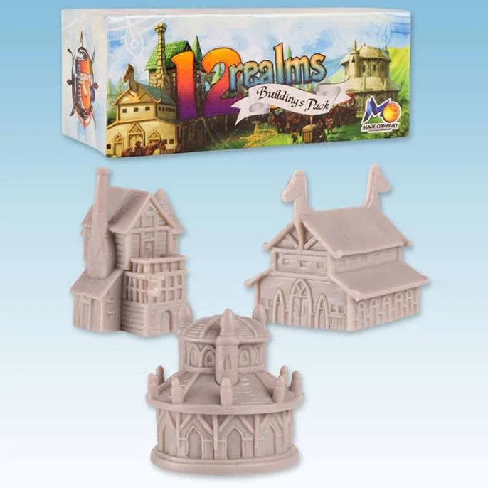 12 Realms Building Pack – Inn Stable Bazaar Miniature – Mage Company – Sealed