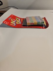 Vintage Uno Dice with Storage Pouch Mattel 1996 Brand New Factory Sealed T3