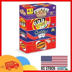 Ultimate Family Card Games Set – Includes Five Crowns, SET, Quiddler & Karma