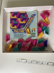 1992 MOSAIC MYSTERIES A PATTERN BLOCK DESIGN ACTIVITY SET DISCOVERY TOYS