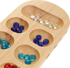 Travel-Ready 48-Pcs Mancala Stones Set – Durable Glass, Perfect Game Accessory