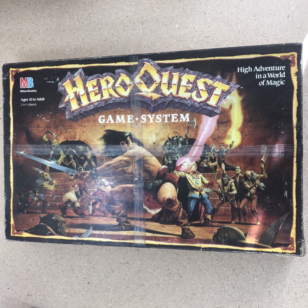 Vintage HeroQuest Milton Bradley Games Workshop Board Game- NOT Complete! – 1990