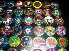 Foil Prism Pog Lot 100 Milk Caps Lot Collection All Different Pogs